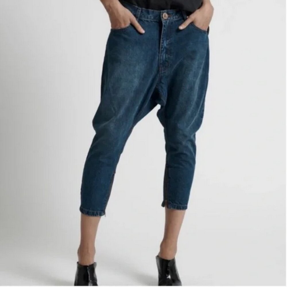 One Teaspoon Jeans Size 25 Super Tough Super Relaxed Tapered Leg Harem Pants - Picture 12 of 16